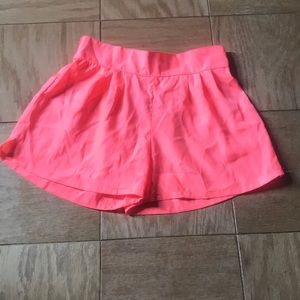 vibrant pink shorts from DKNY